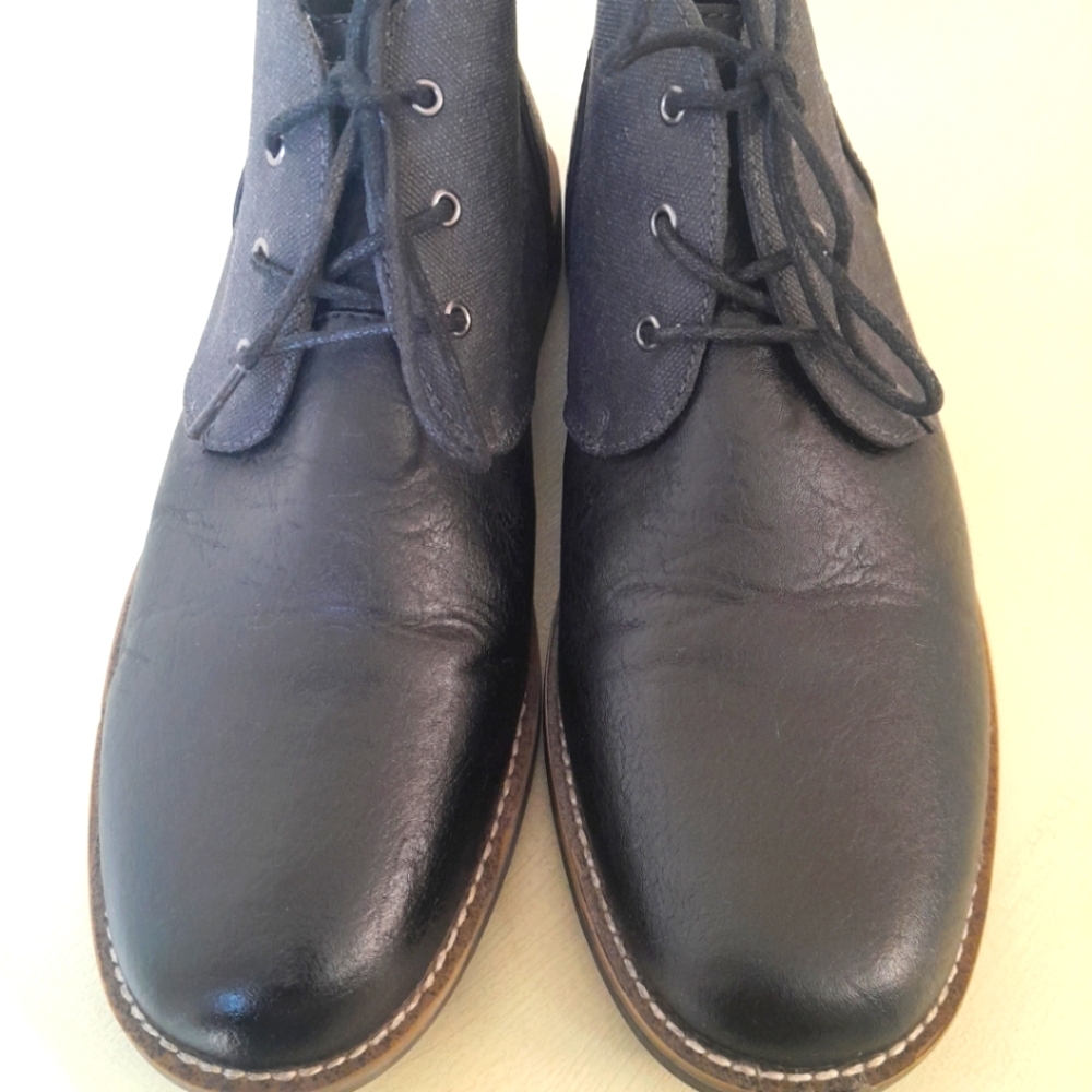 RW Mens Chukka Boots by Robert Wayne size 9D black leather
